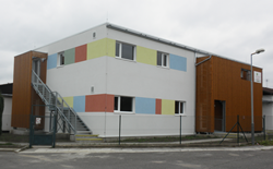 Kindertagesstättencontainer aus schadstofffreien Materialien
