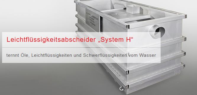 Leichtflüssigkeitsabscheider mit vorgeschaltetem Schlammfang