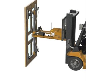 Türen und Fenster heben mit Gabelstapler